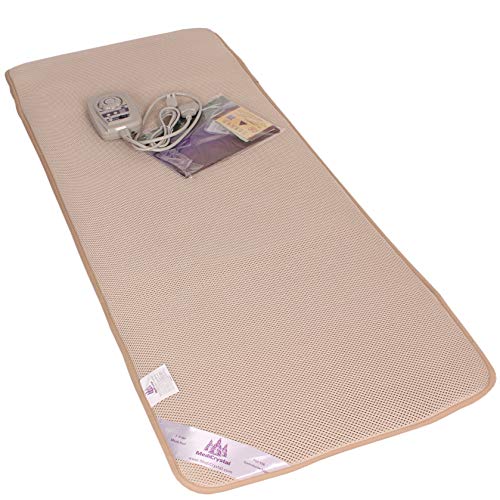 Purple Infrared Heat PEMF Photon Bio-Magnetic Amethyst Agate Mat 220-240V