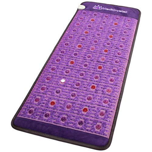 Purple Infrared Heat PEMF Photon Bio-Magnetic Amethyst Agate Mat 220-240V