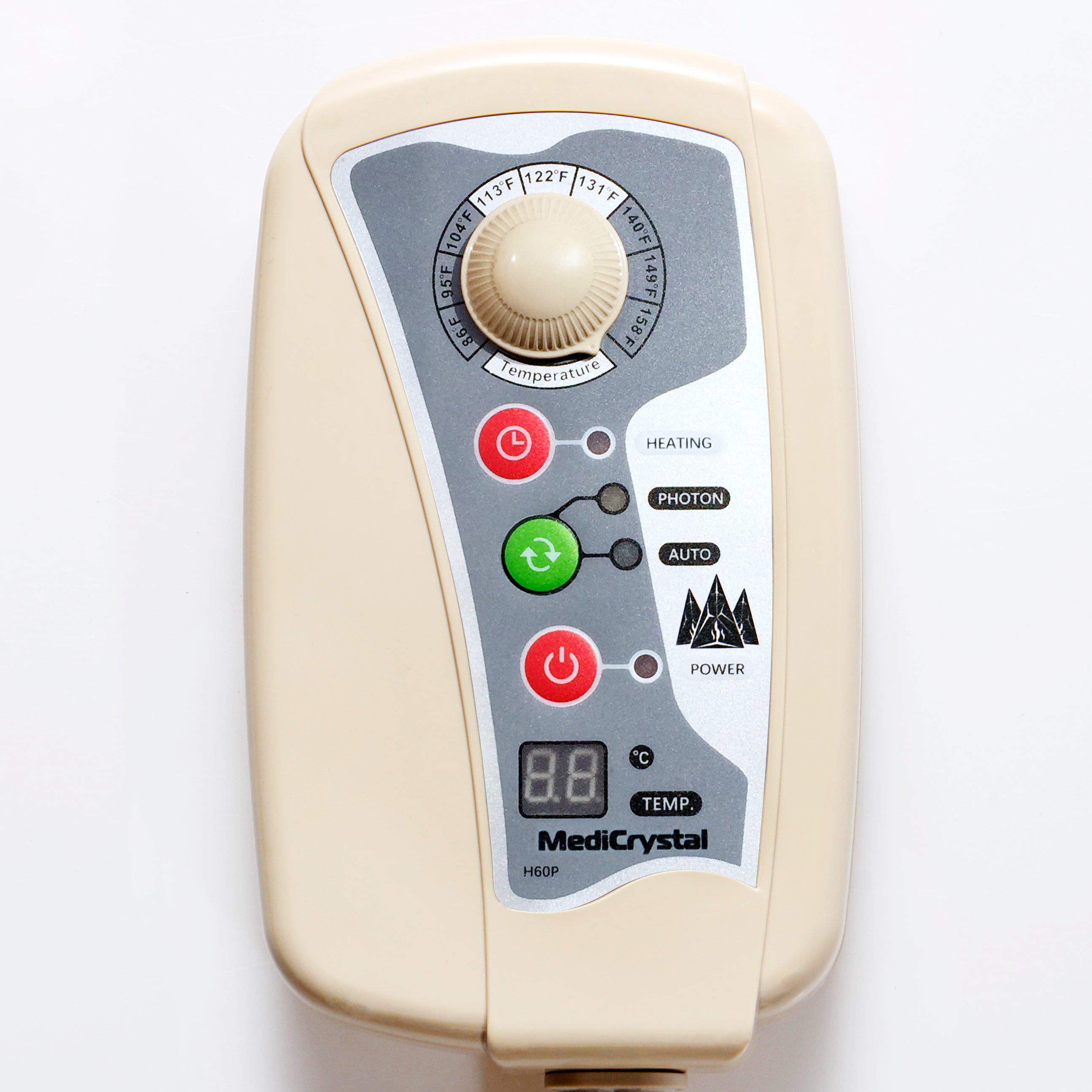 MediCrystal & ThermoGem Controllers for 220V Mats, Belts, Pads, Vests