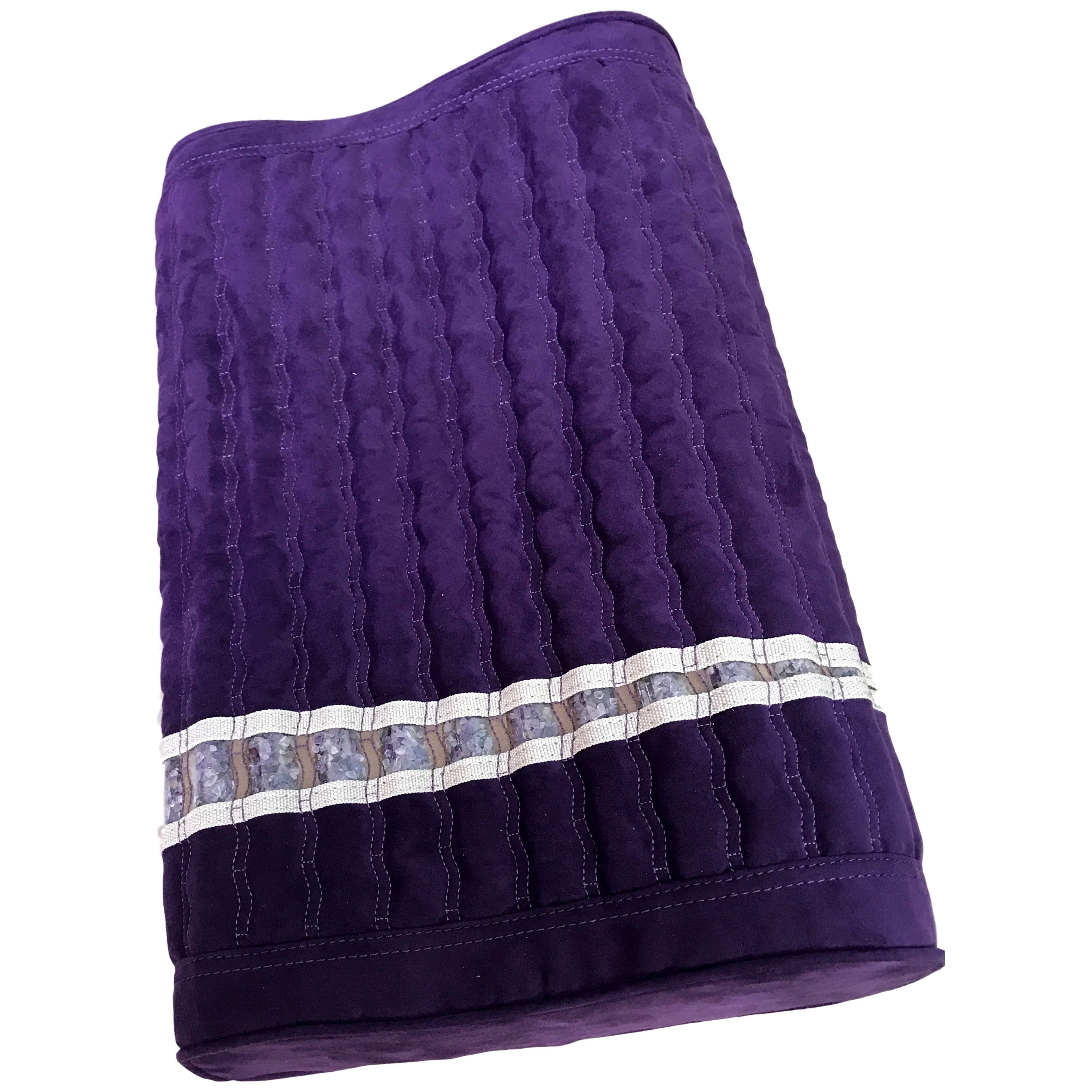 Purple Infrared Heat PEMF Photon Bio-Magnetic Amethyst Agate Mat 220-240V
