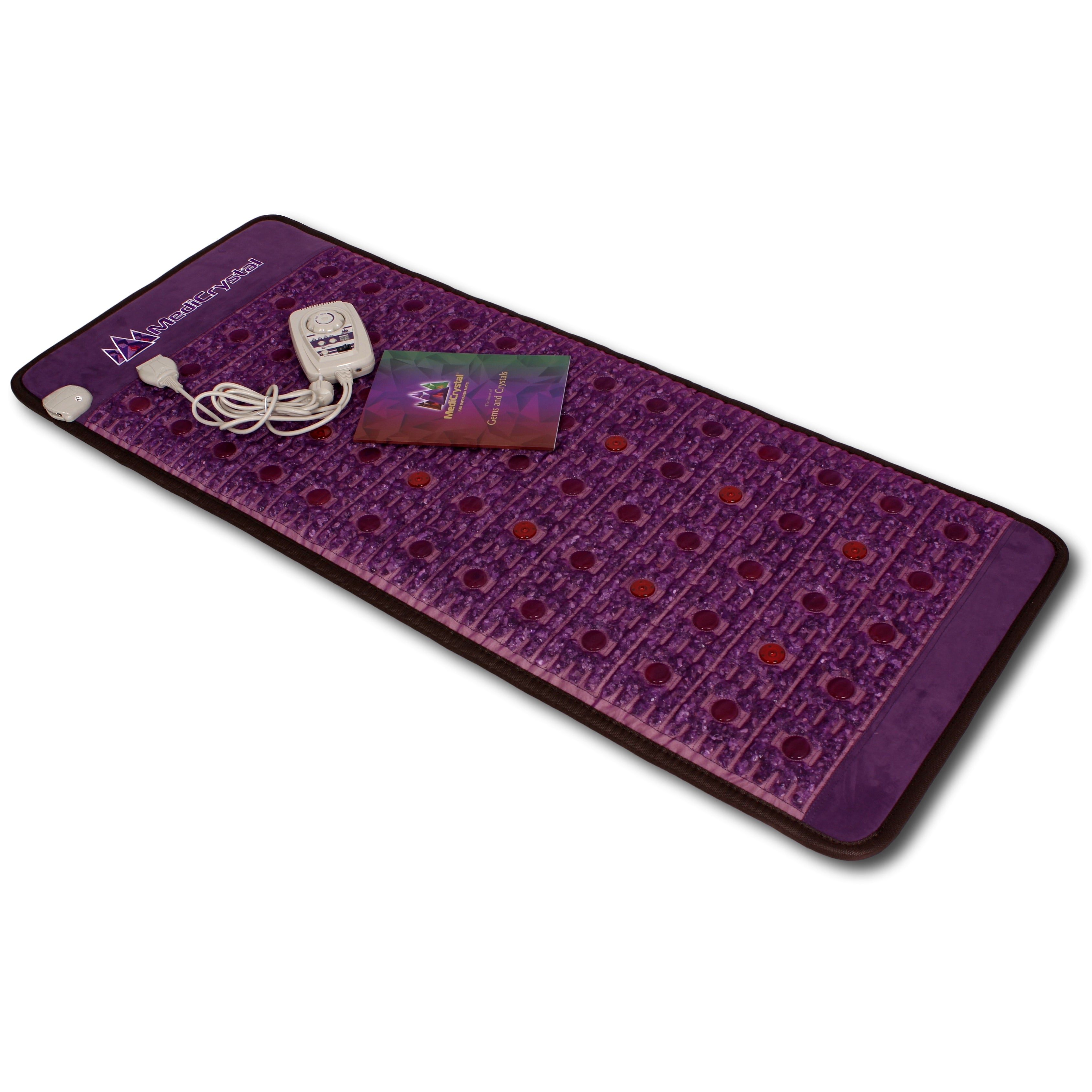Purple Infrared Heat PEMF Photon Bio-Magnetic Amethyst Agate Mat 220-240V