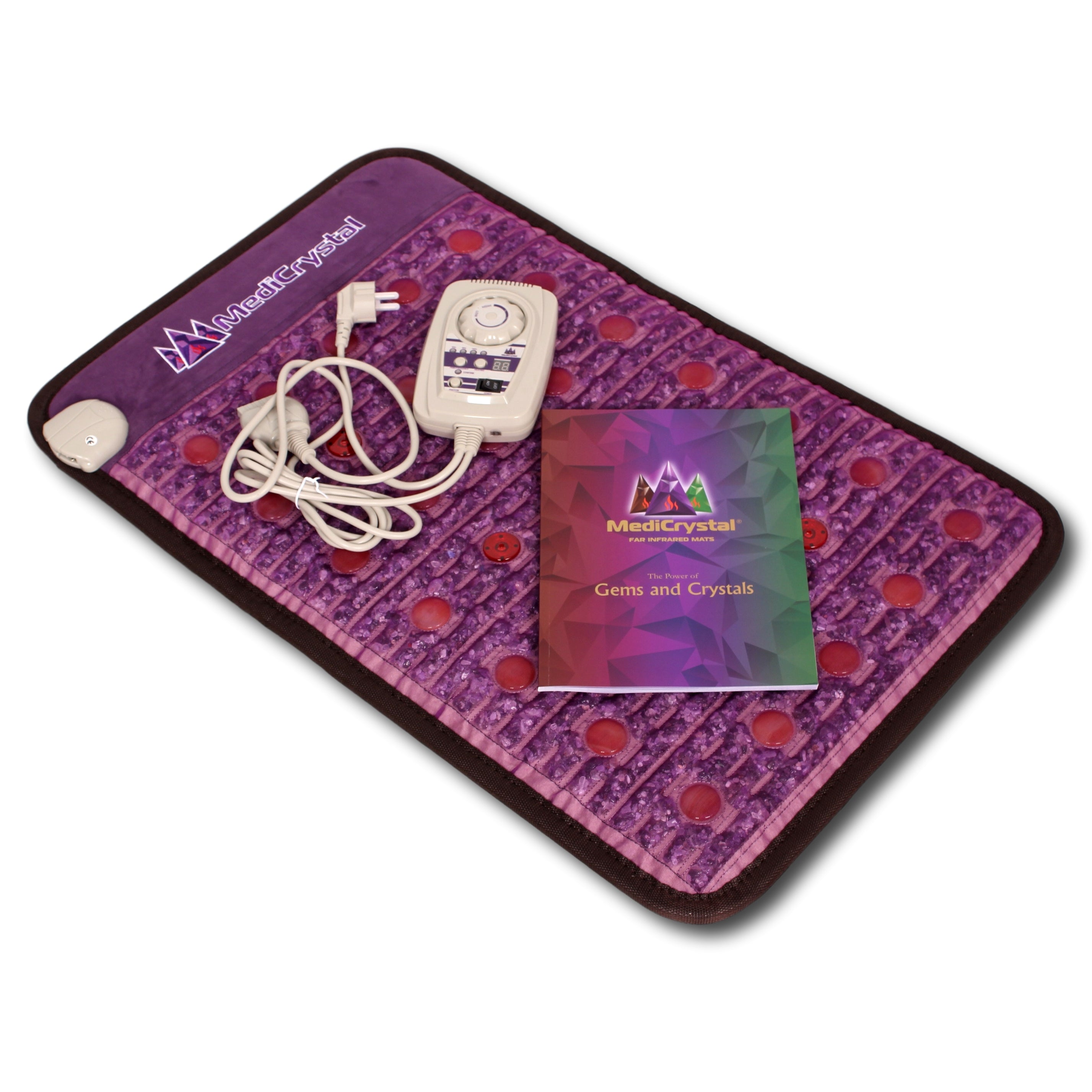 Purple Infrared Heat PEMF Photon Bio-Magnetic Amethyst Agate Mat 220-240V