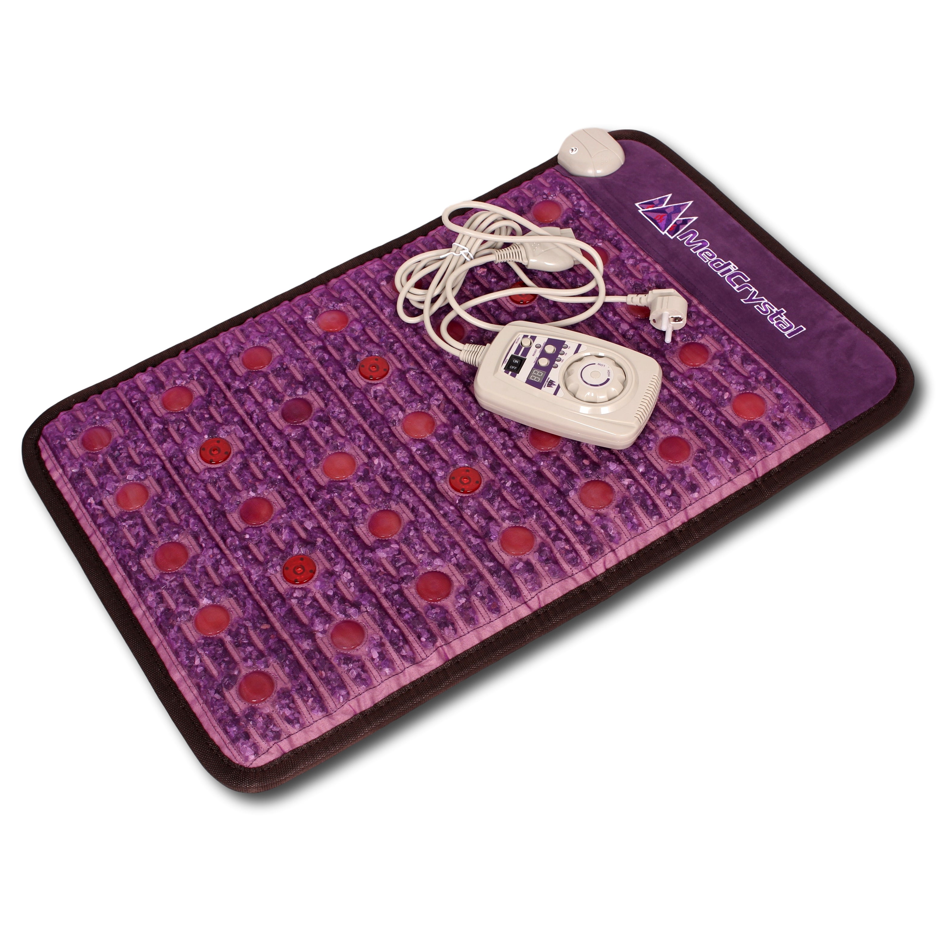 Purple Infrared Heat PEMF Photon Bio-Magnetic Amethyst Agate Mat 220-240V