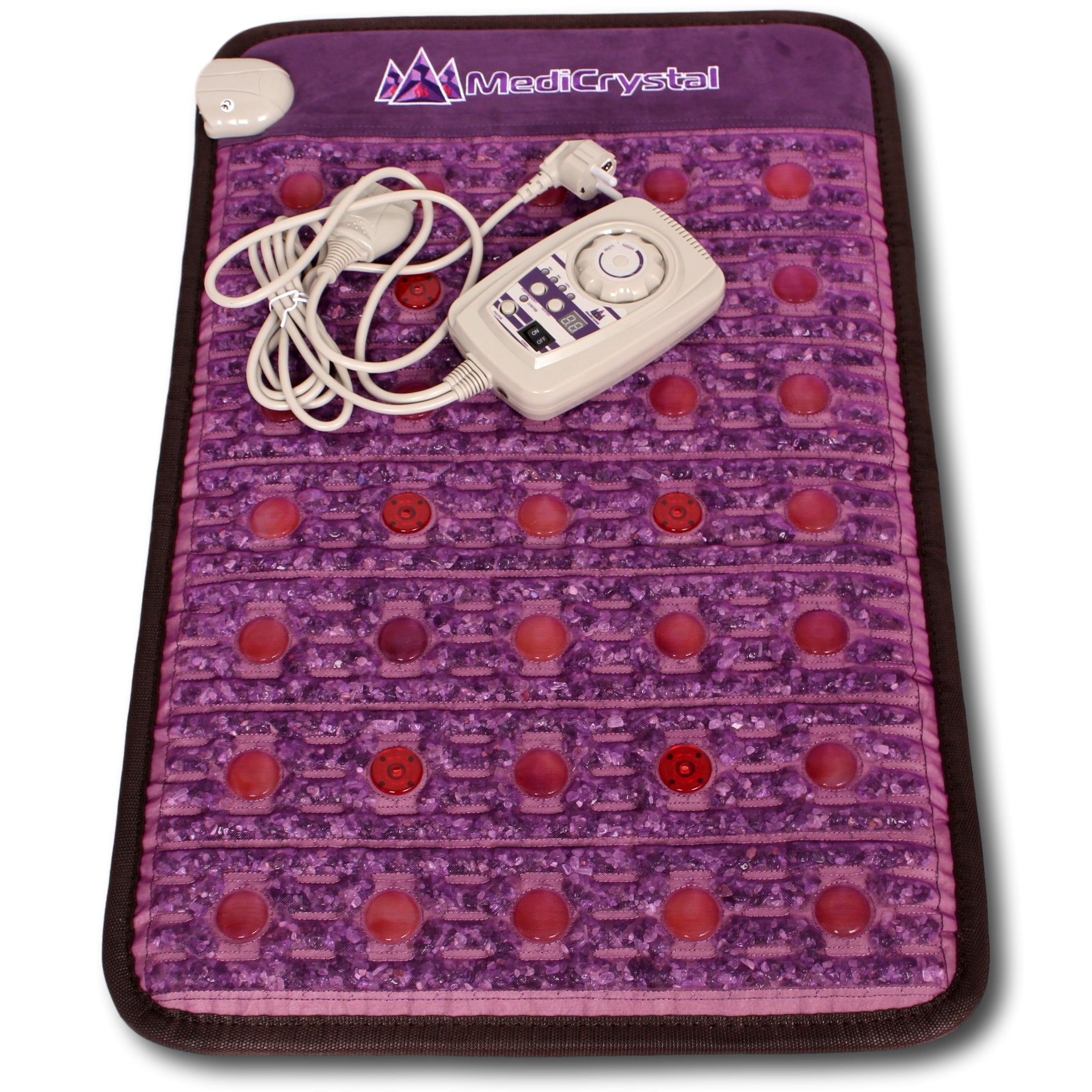 Purple Infrared Heat PEMF Photon Bio-Magnetic Amethyst Agate Mat 220-240V