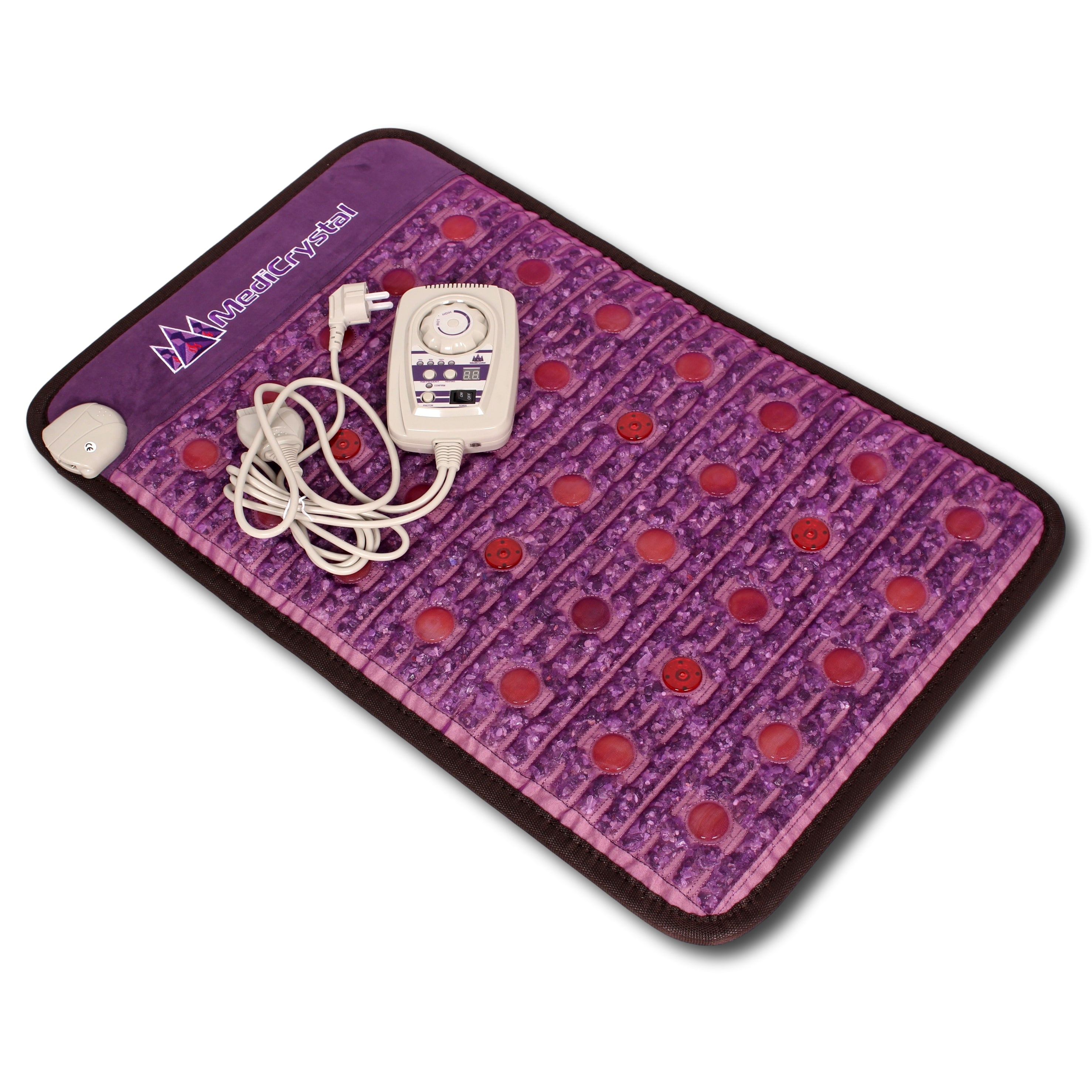 Purple Infrared Heat PEMF Photon Bio-Magnetic Amethyst Agate Mat 220-240V