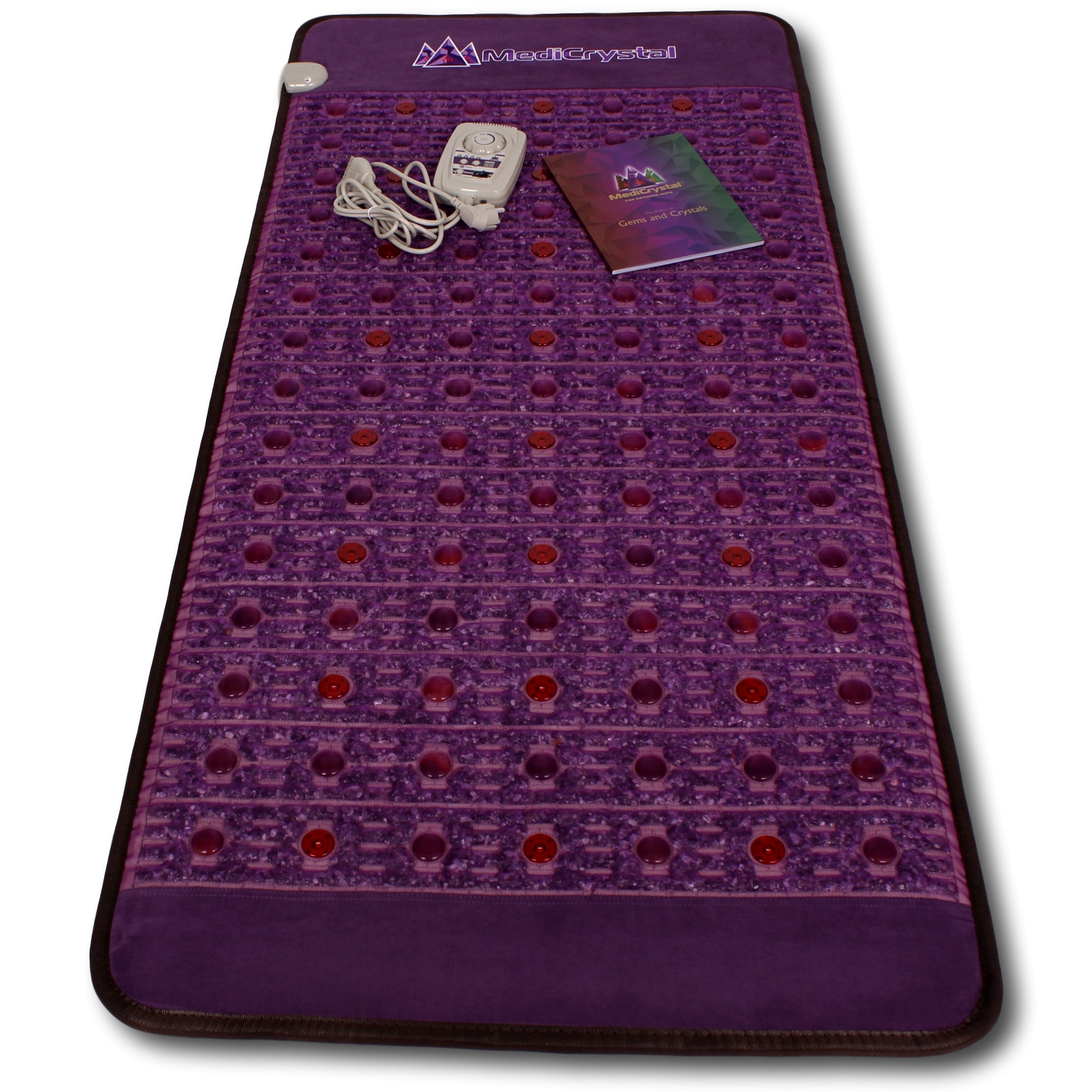 Purple Infrared Heat PEMF Photon Bio-Magnetic Amethyst Agate Mat 220-240V