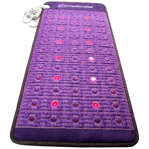 Purple Infrared Heat PEMF Photon Bio-Magnetic Amethyst Agate Mat 220-240V