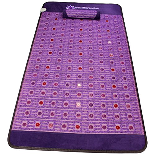 Purple Infrared Heat PEMF Photon Bio-Magnetic Amethyst Agate Mat 220-240V