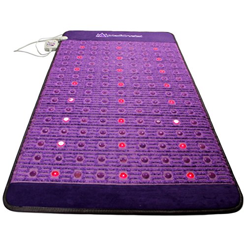 Purple Infrared Heat PEMF Photon Bio-Magnetic Amethyst Agate Mat 220-240V