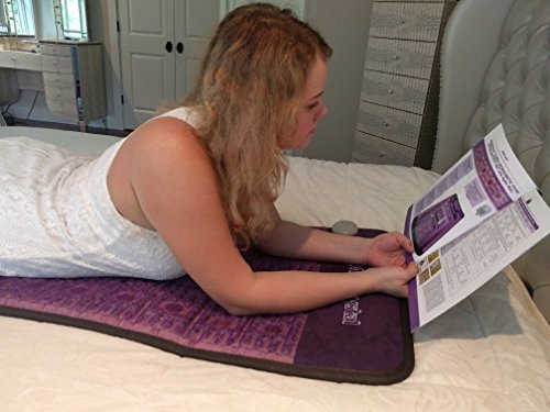 Purple Infrared Heat PEMF Photon Bio-Magnetic Amethyst Agate Mat 220-240V