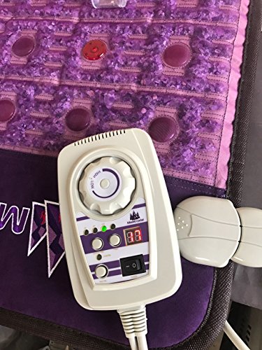 Purple Infrared Heat PEMF Photon Bio-Magnetic Amethyst Agate Mat 220-240V