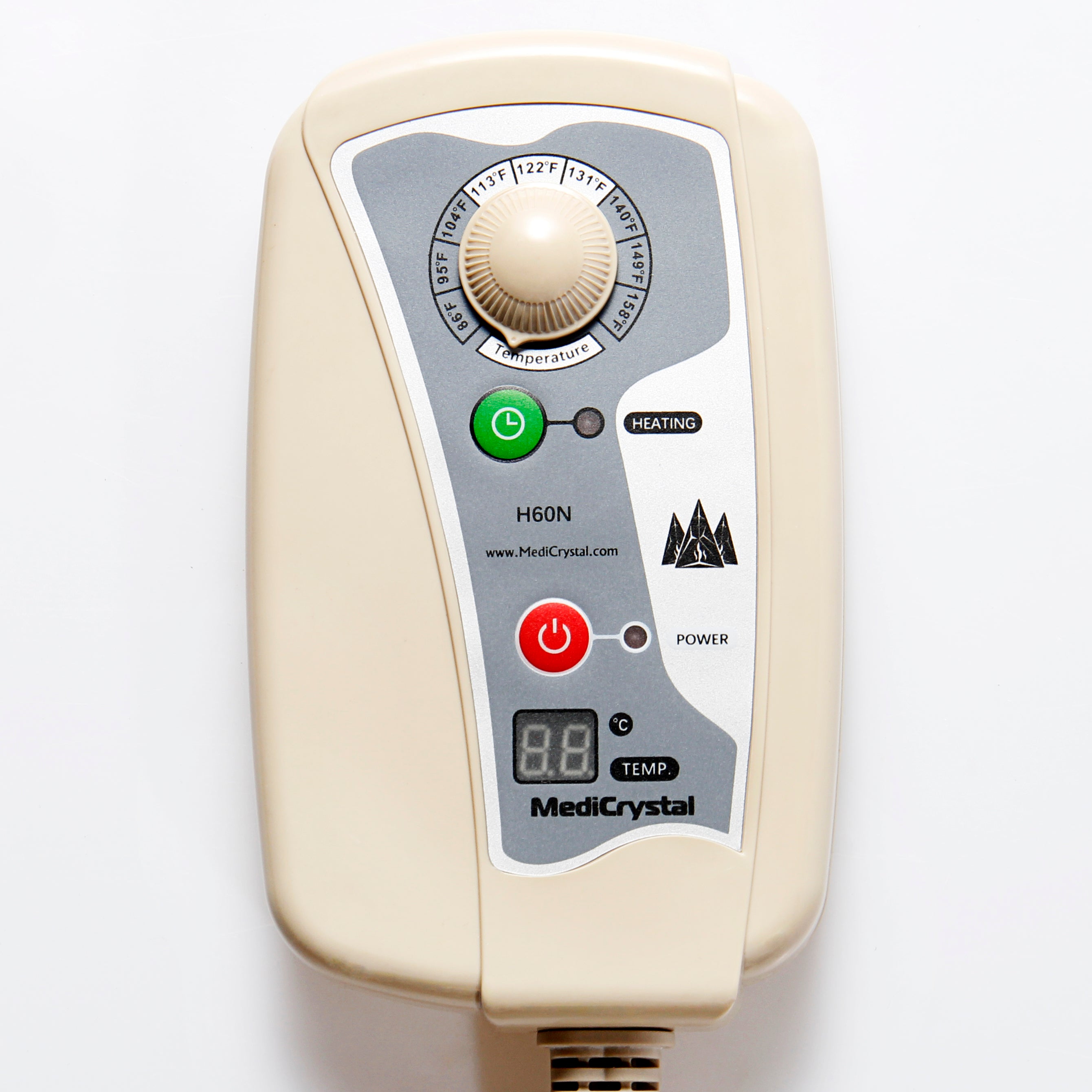 MediCrystal & ThermoGem Controllers for 220V Mats, Belts, Pads, Vests