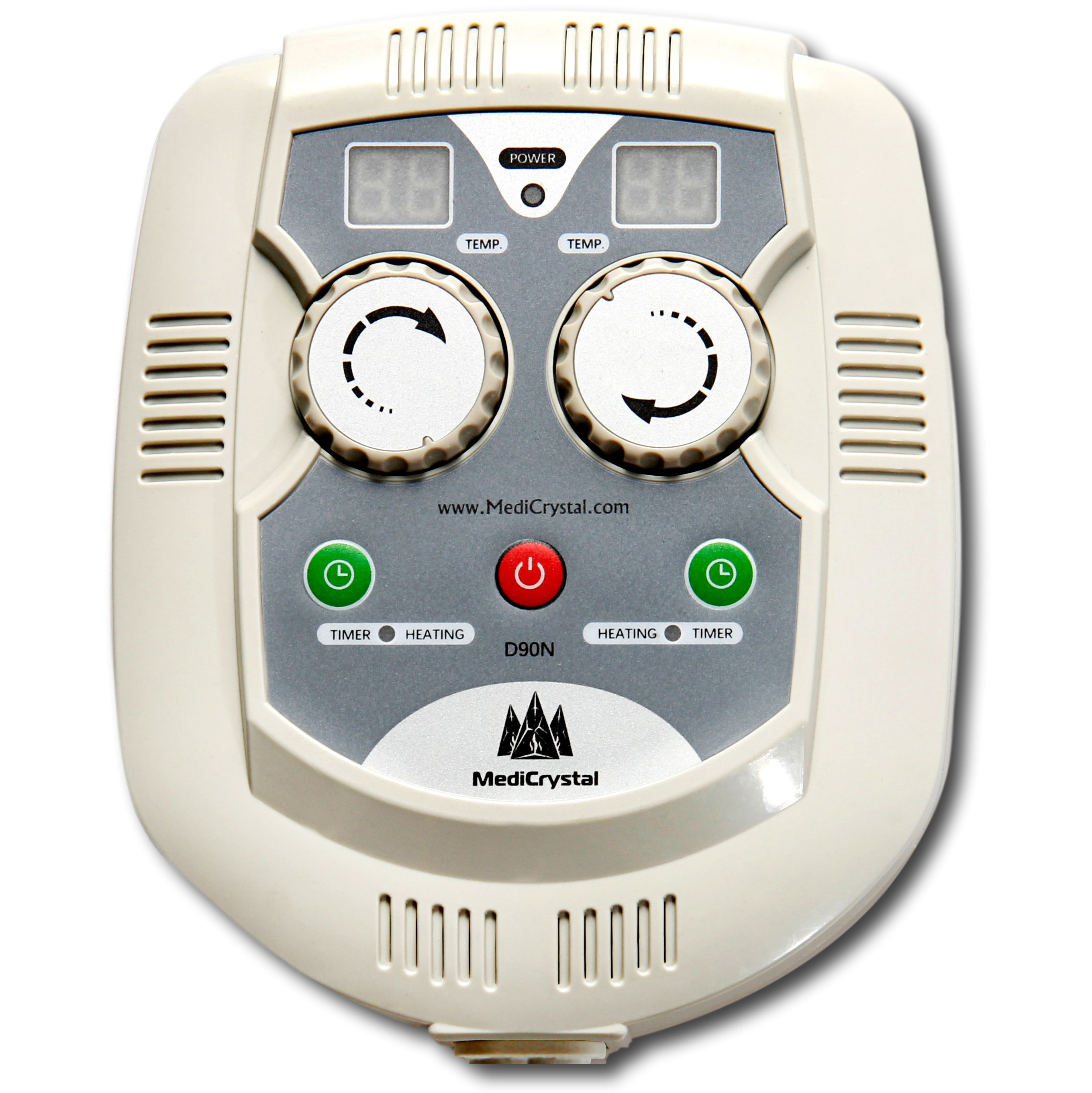 MediCrystal & ThermoGem Controllers for 220V Mats, Belts, Pads, Vests