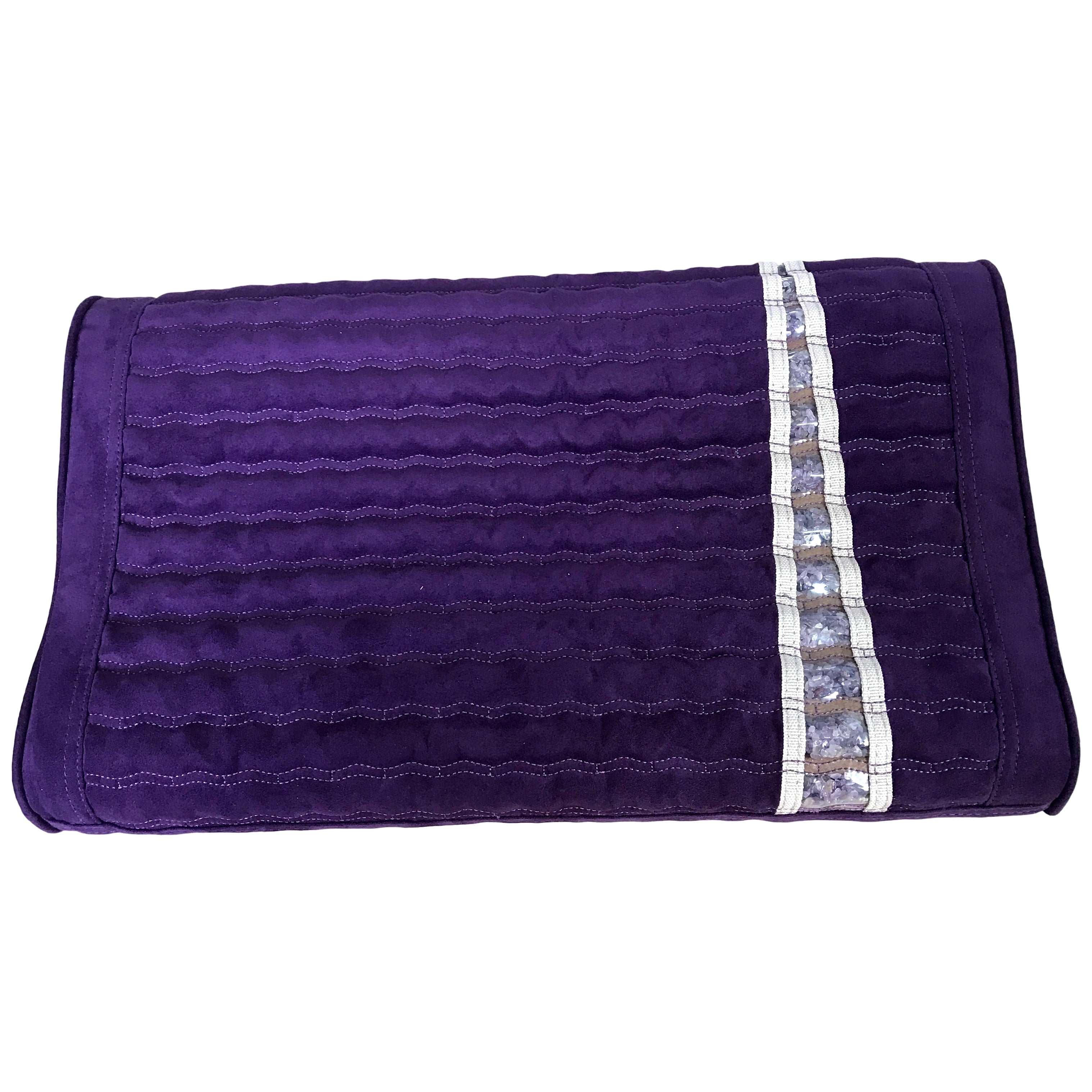 Purple Infrared Heat PEMF Photon Bio-Magnetic Amethyst Agate Mat 220-240V