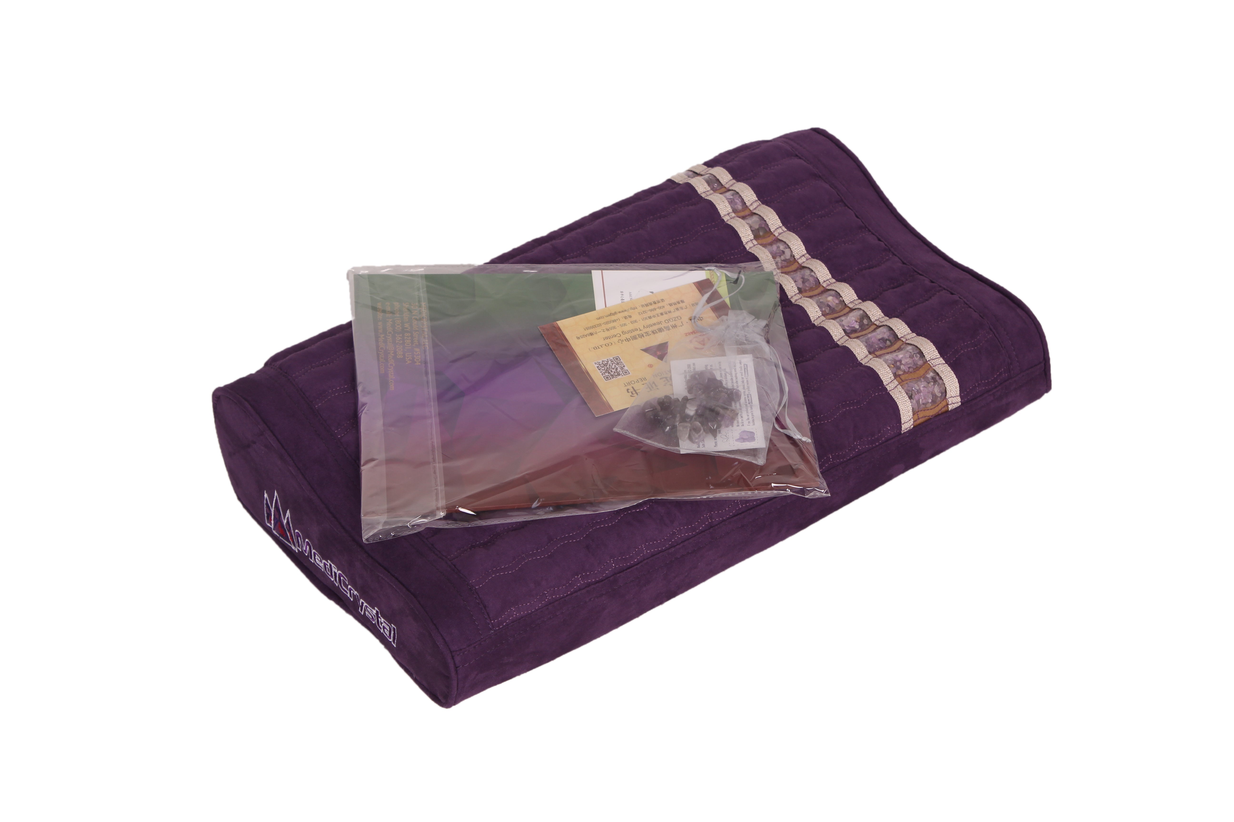 Purple Infrared Heat PEMF Photon Bio-Magnetic Amethyst Agate Mat 220-240V