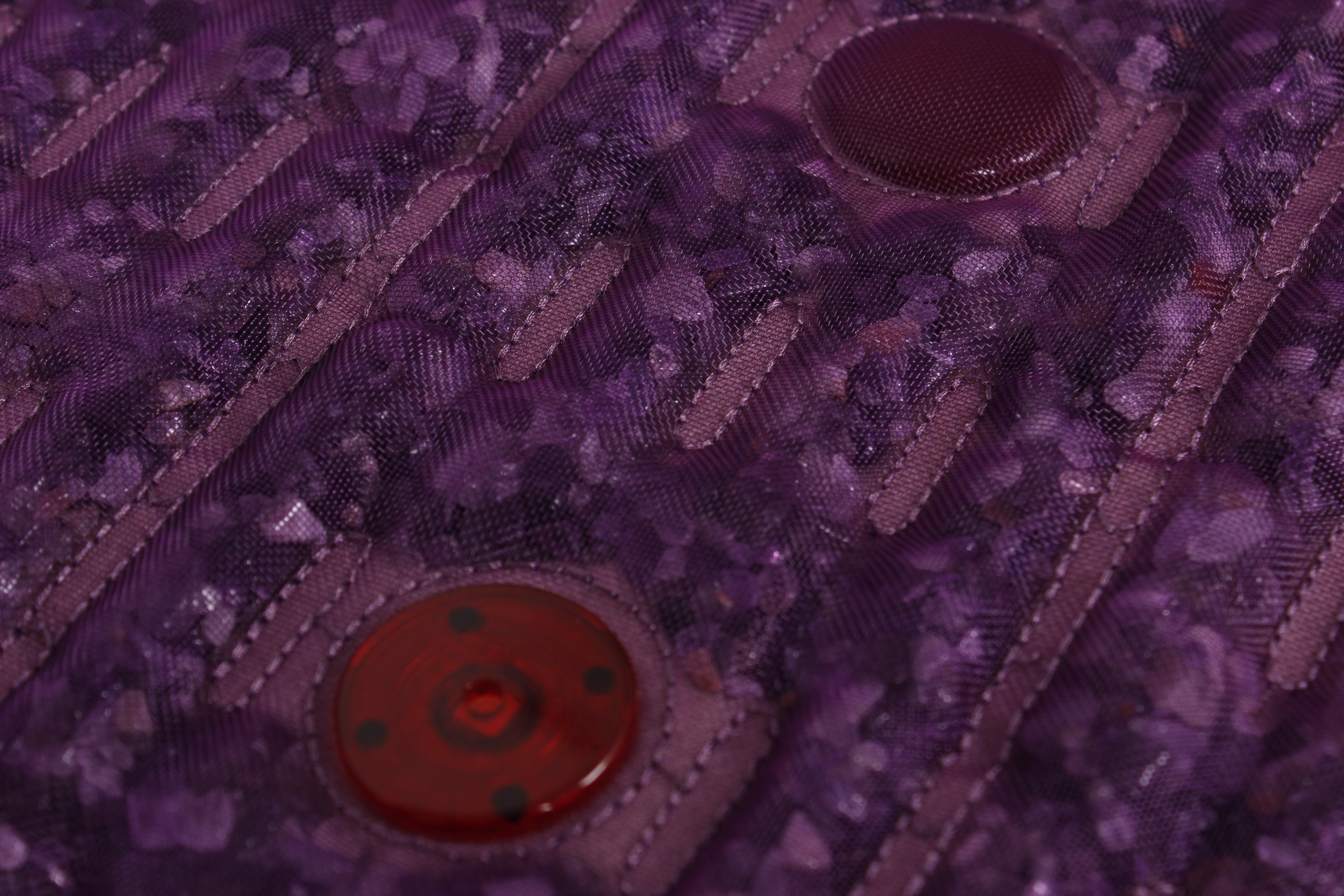 Purple Infrared Heat PEMF Photon Bio-Magnetic Amethyst Agate Mat 220-240V