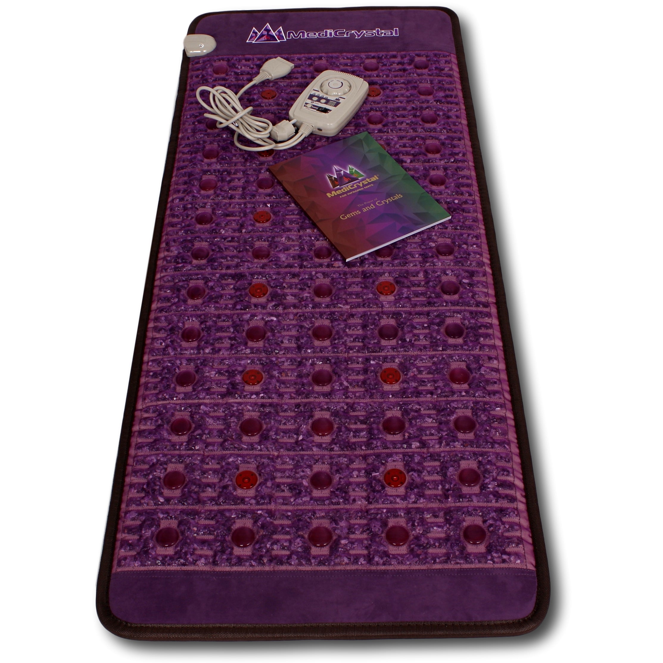 Purple Infrared Heat PEMF Photon Bio-Magnetic Amethyst Agate Mat 220-240V