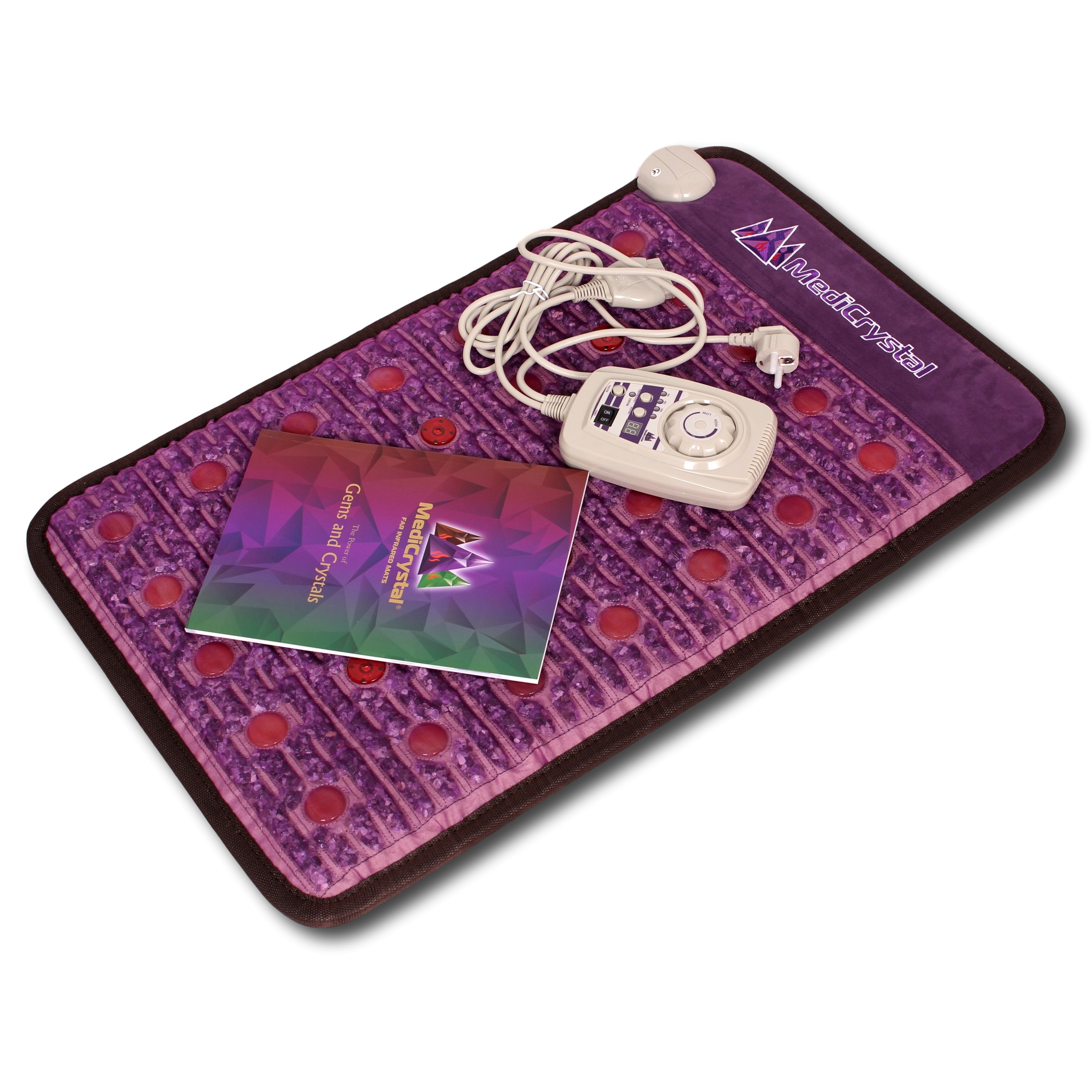 Purple Infrared Heat PEMF Photon Bio-Magnetic Amethyst Agate Mat 220-240V