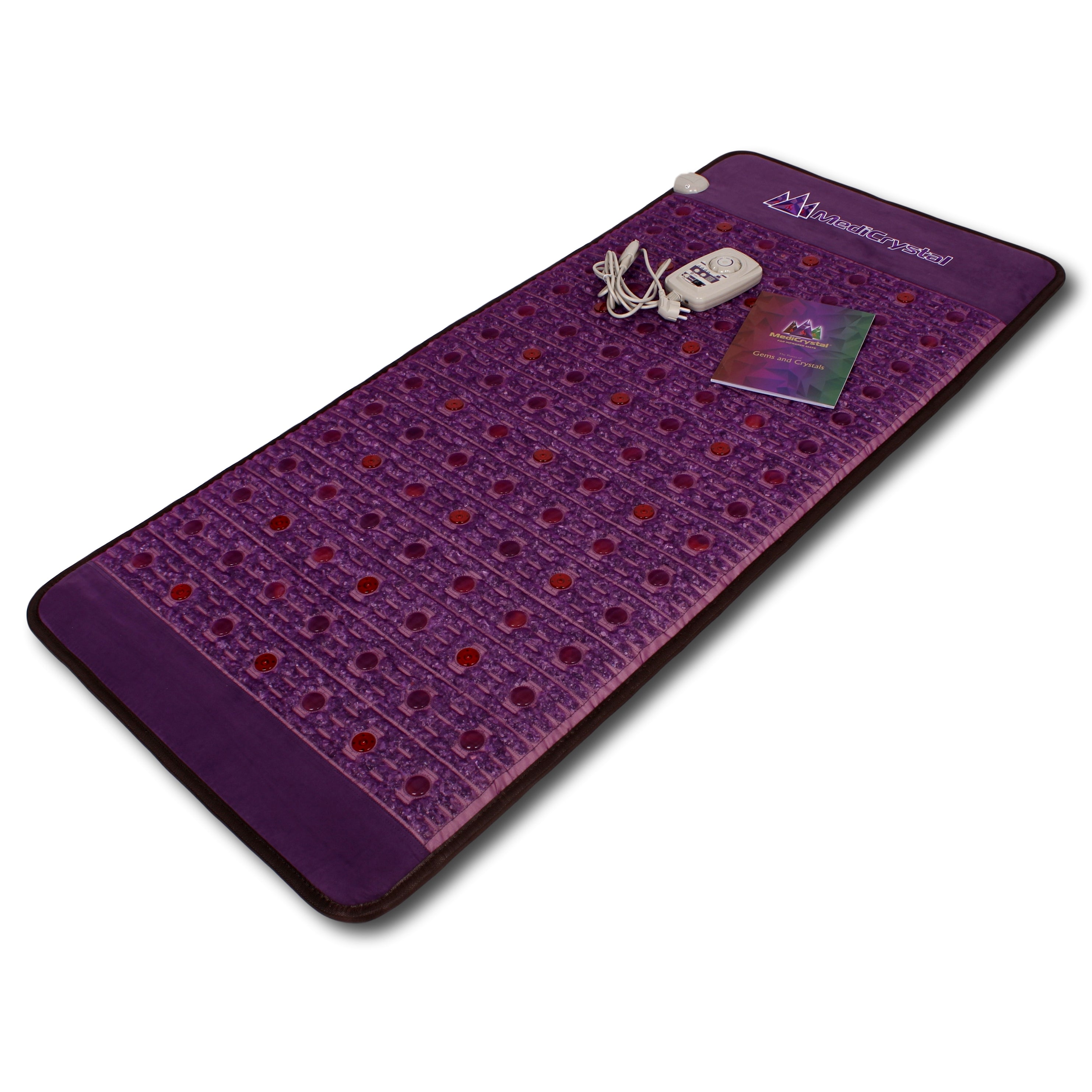 Purple Infrared Heat PEMF Photon Bio-Magnetic Amethyst Agate Mat 220-240V